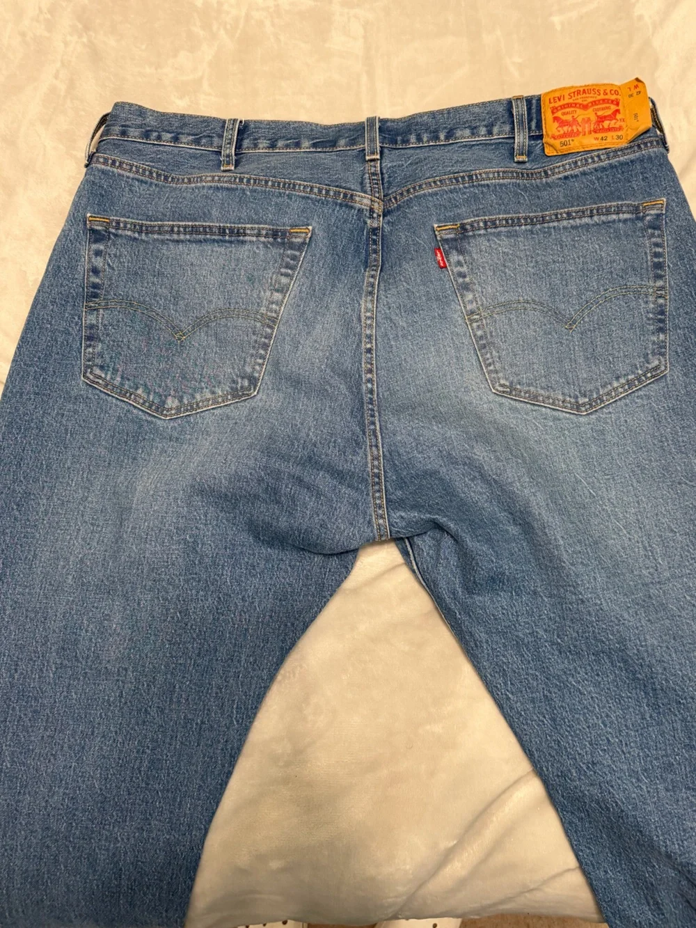 Classic Men's Blue Denim Jeans